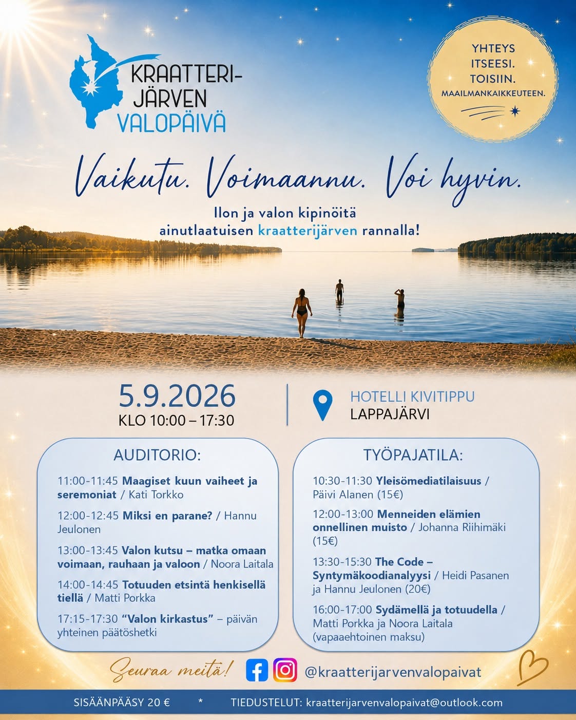 Luennot ja ohjelmaa